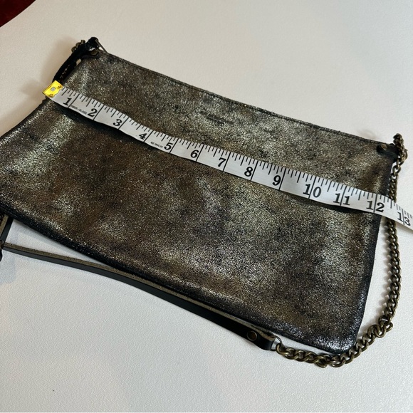 Rue De Bretagne Made In Paris Soft Metallic Chain Strap Pouch Bag Crossbody - Picture 14 of 16